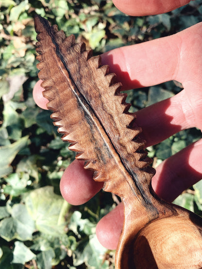 Coffee Scoop Made From Quilted Sycamore