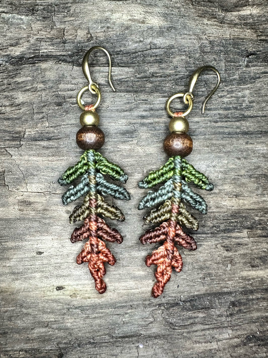 Autumnal Fern Earrings