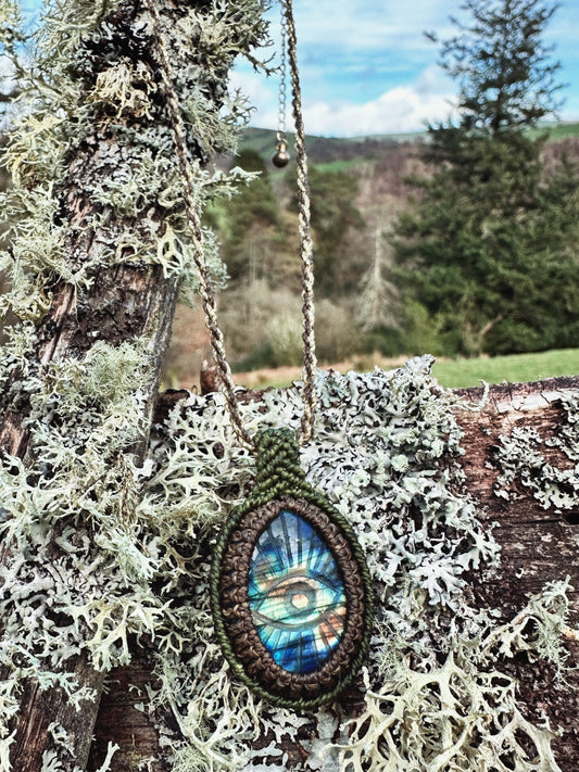 Carved Labradorite Necklace