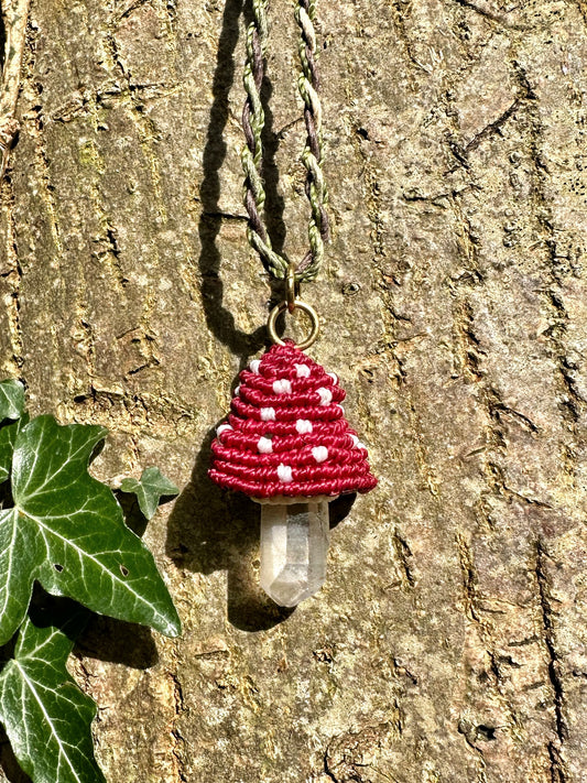 Amanita Woodland Goddess Necklace