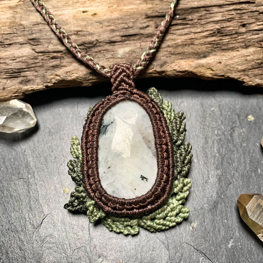 Moonstone Woodland Goddess Necklace